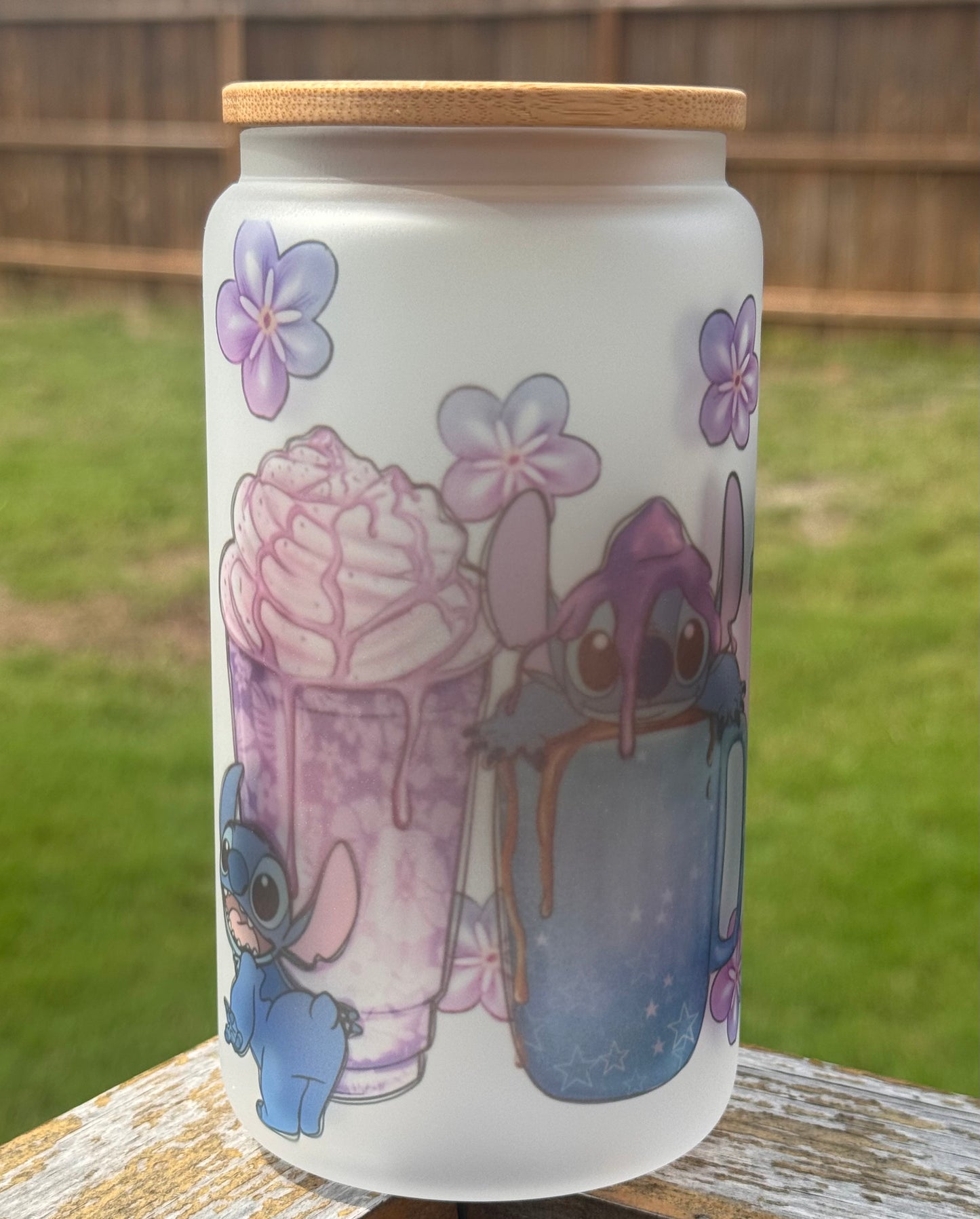 Our Blue Friend Glass Cup