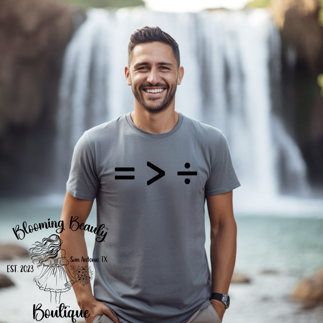 MYSTERY COLOR EQUALITY OVER DIVISION T-SHIRT