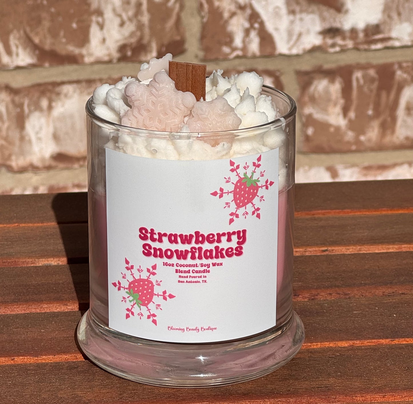 Strawberry Snowflake Whipped Indulgence Candle