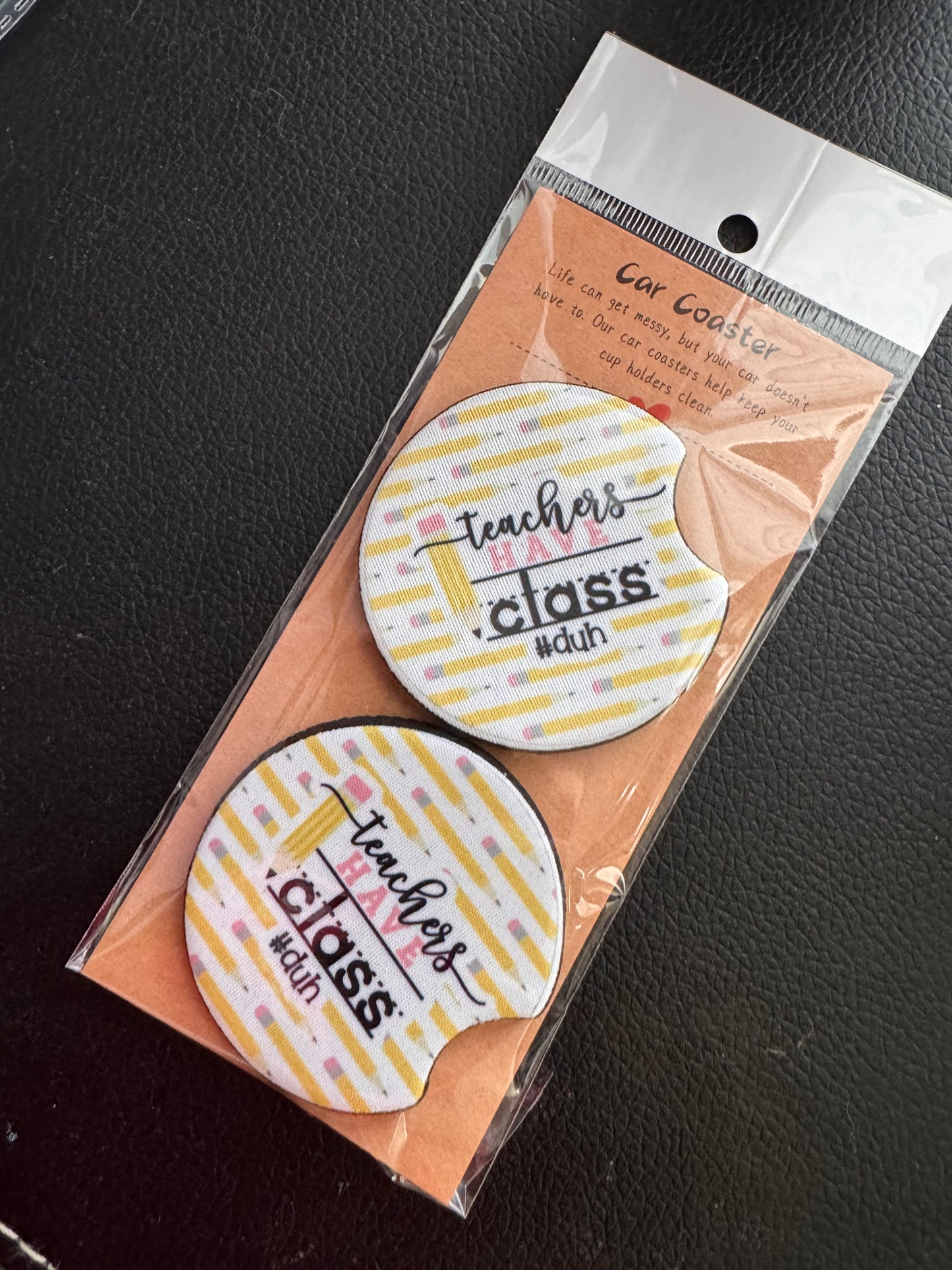 Teacher Car Coasters
