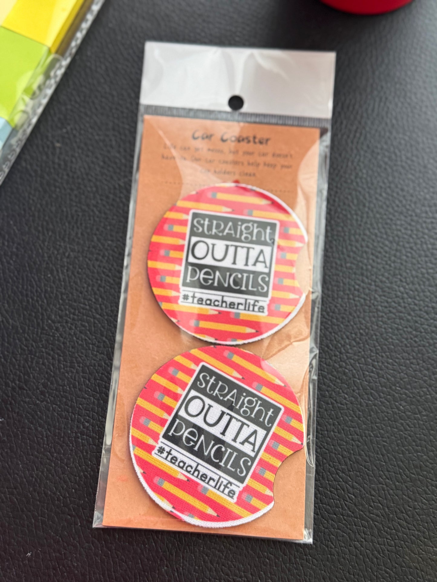 Teacher Car Coasters