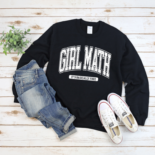 Girl Math Crew Sweatshirt