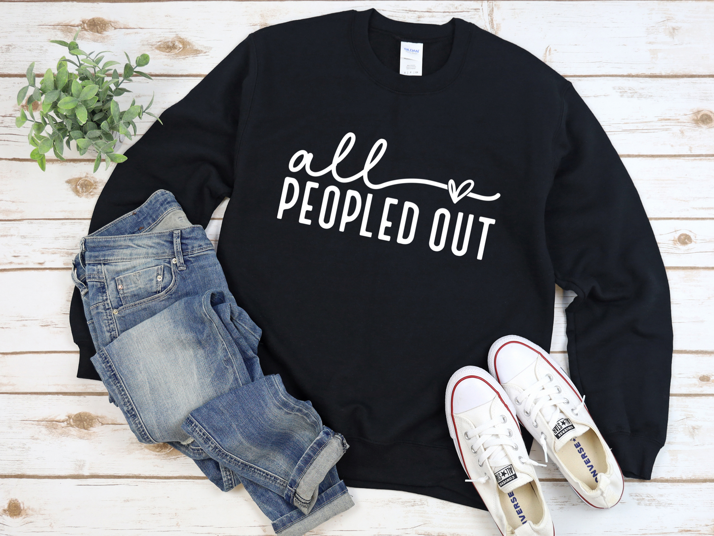 All Peopled Out Crew Sweat Shirt