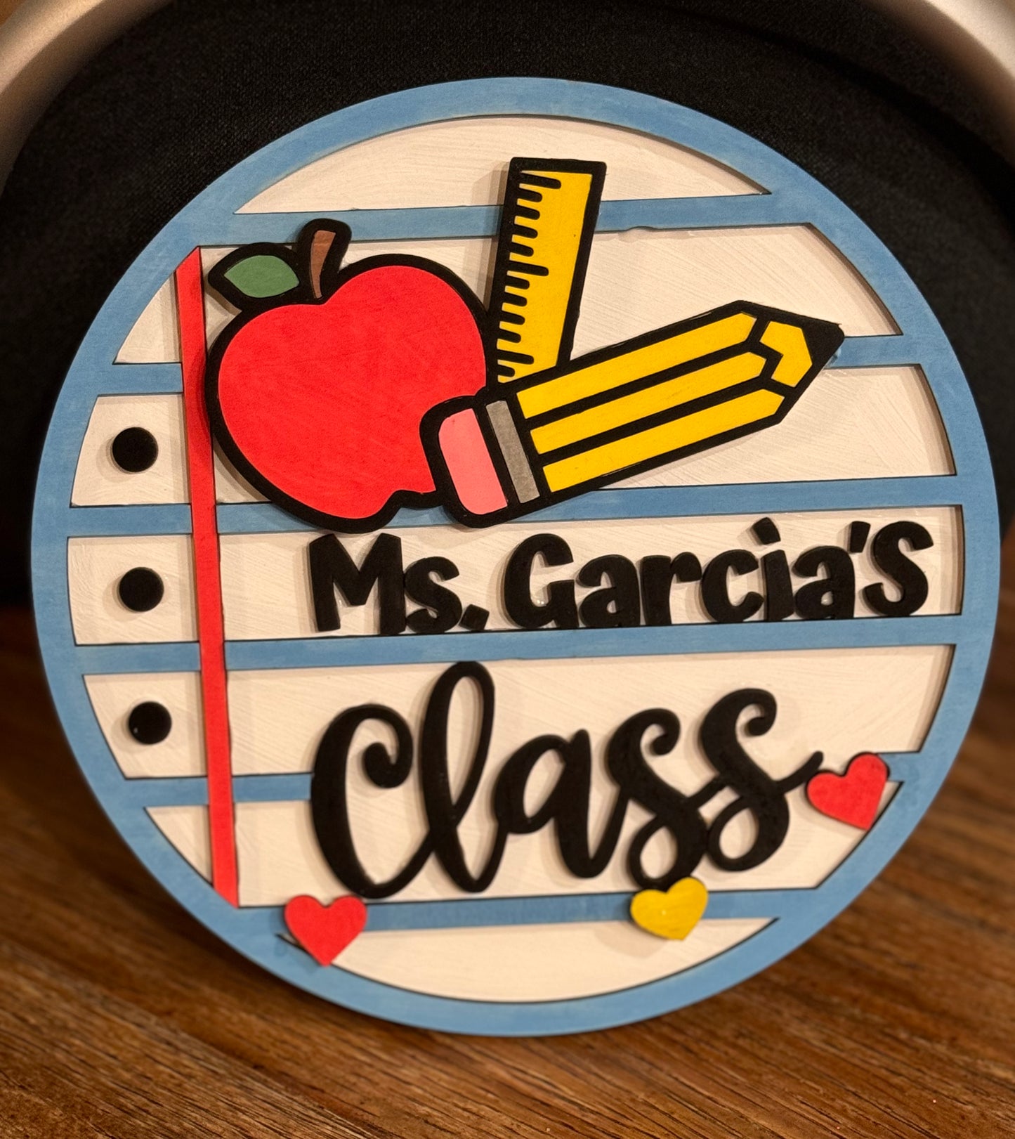 Engraved Custom Teacher sign