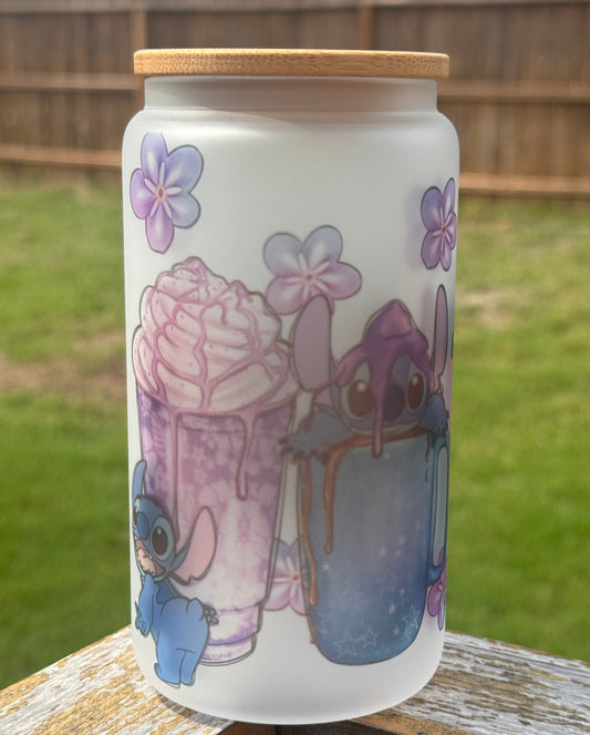 Our Blue Friend Glass Cup